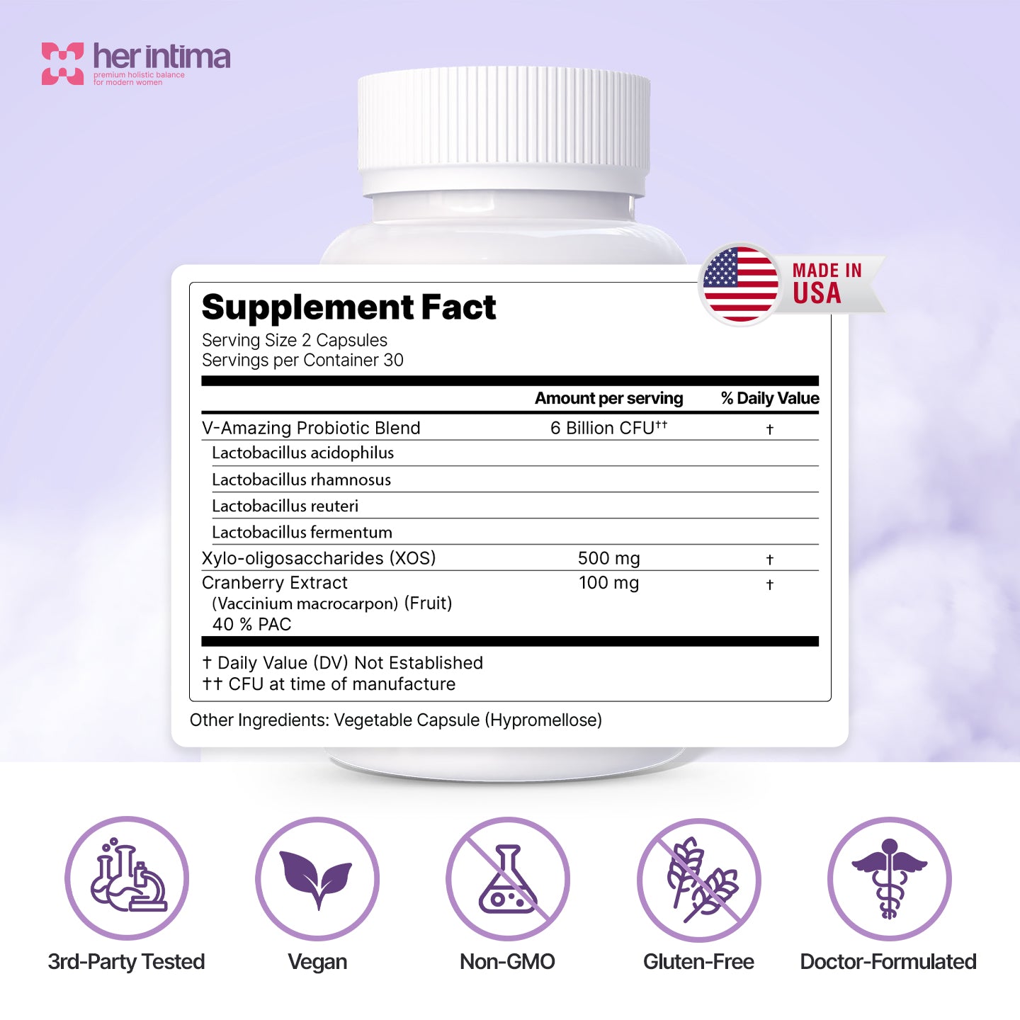 Fleur Vaginal Probiotic Capsules