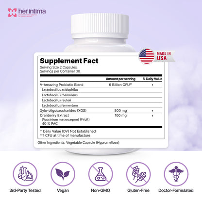 Fleur Vaginal Probiotic Capsules